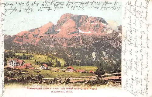 A120 Österreich 1901 Plaetzwiesen Hotel und Rotwand Postkarte