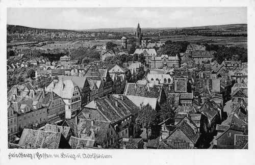 A119 Deutschland 1941 Friedberg Gesamtansicht Vintage Postkarte