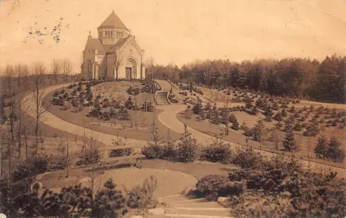 A119 Deutschland 1913 Hamburg Friedhof in Ohlsdorf Garten Vintage Postkarte