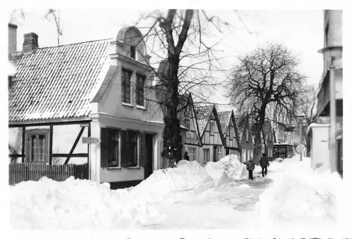 L091 Deutschland Warnemünde Winter Postkarte