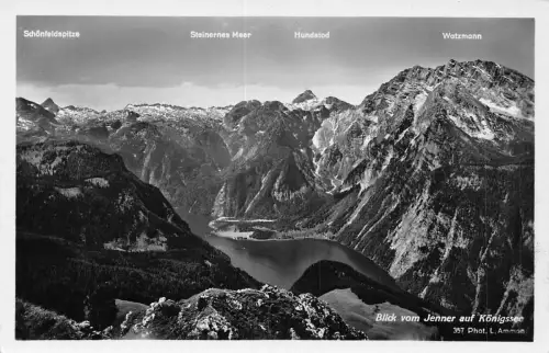 L021 Deutschland Jenner auf Königsee Karl v Stahlhaus Vintage Postkarte