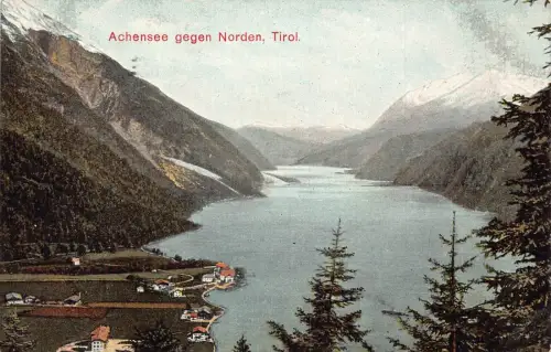 A121 Österreich Achensee gegen Norden Tirol See Vintage Postkarte