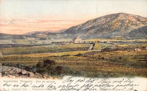 Uruguay Montevideo Piriapolis Pan de azucar 1906 Vintage Postkarte