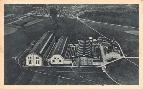 L410 Deutschland 1935 Friedrichshafen A B Zeppelin Werft Flughafen Postkarte