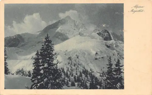 L158 Deutschland Alpenmajestät Vintage Postkarte