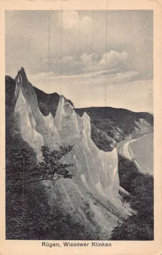 L160 Deutschland 1923 Rügen, Wissower Klinken Vintage Postkarte