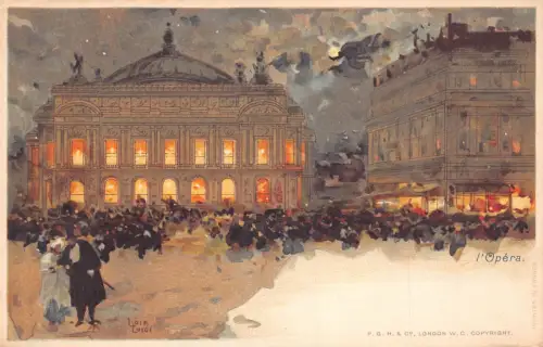 England London Opera Loir Luigi signed vintage Postcard