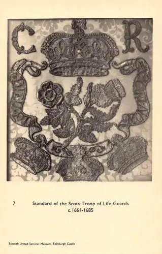 Edinburgh Castle Museum Standard Scots Troop of Life Guards RPPC Postkarte