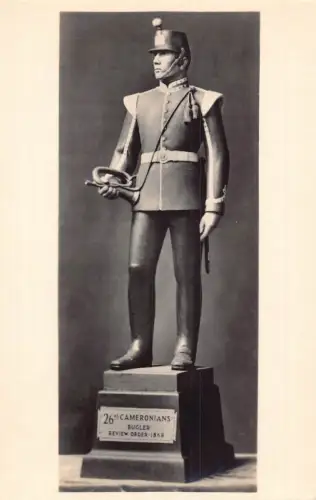 Edinburgh Castle Museum Statuen Uniform Typ Cameronianer Soldaten Postkarte