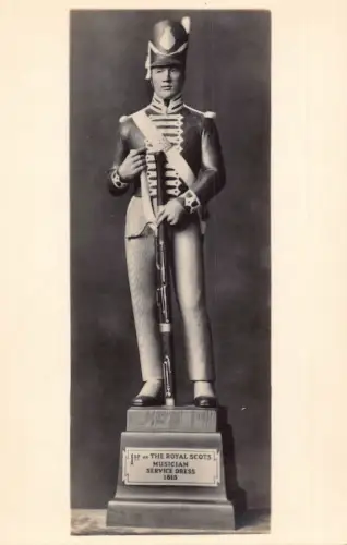 Edinburgh Castle Museum Royal Scots Musician Service Dress Uniform Postkarte