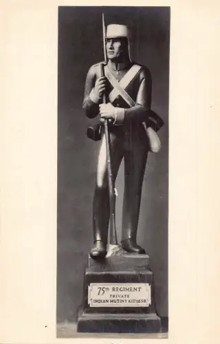 Edinburgh Castle Museum Statue Uniform Typ 75th Reg Indian Mutiny Kit Postkarte