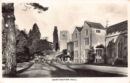 England 1957 Dartington Hall RPPC Vintage Postkarte