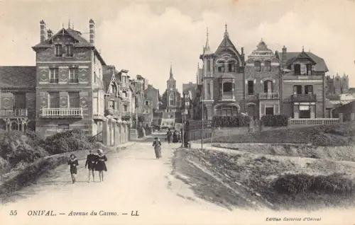 Frankreich Onival Avenue du Casino Vintage Postkarte