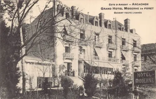 Frankreich 1912 Grand Hotel Moderne en Foret Vintage Postkarte