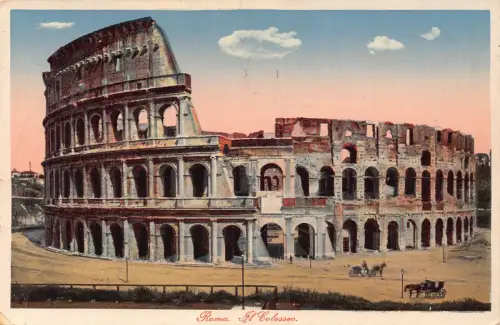 Italien 1912 Roma Rom Il Colosseo Kolosseum Vintage Postkarte
