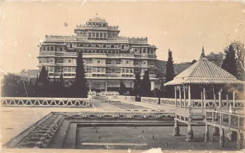 Indien Der Stadtpalast oder Indur Mahal Chandra Mahal Palast RPPC Vintage Postkarte