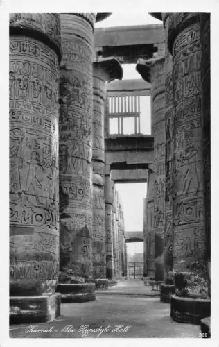 Ägypten Karmak The Hypostyle Hall Vintage Postkarte
