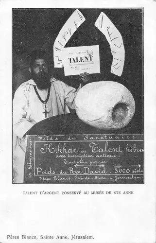 Israel Jerusalem Silber Talent im Museum de Ste Anne Indianer Postkarte aufbewahrt