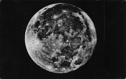 L465 Foto Mond 1936 Royal Astronomical Society London RPPC Vintage Postkarte