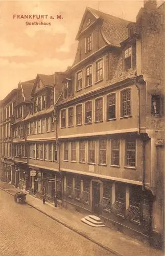 A626 Deutschland Frankfurt a M Goethe Haus Vintage Postkarte