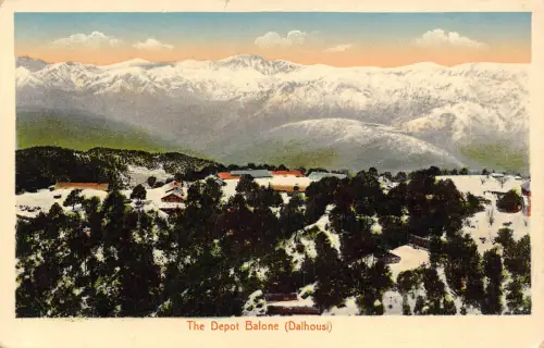 A637 Indien Depot Balone Dalhousi Berg Vintage Postkarte