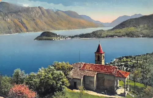 A636 Schweiz San Martino e Bellagio Lago di Como See Postkarte