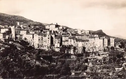 C099 France Tourettes sur Loup vue generale vintage Postkarte