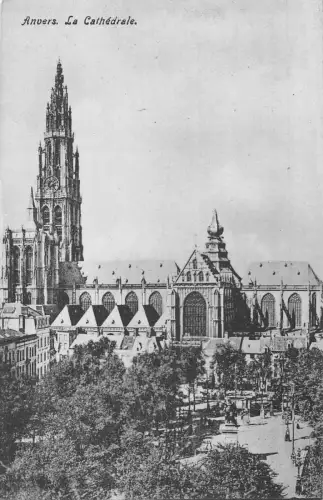 A646 Belgien Anvers Kathedrale Antwerpen Vintage Postkarte
