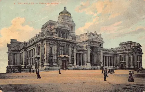 A647 Belgien Brüssel 1911 Palais de Justice Palace Postkarte