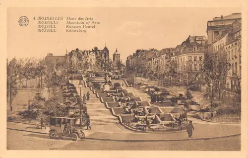 A648 Belgien Brüssel Brüssel Brüssel Berg der Künste Vintage Postkarte