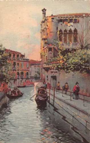 A655 Italien Venezia Venedig Rio delle Maravegie Vintage Postkarte