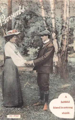 A680 Sprüche Freundschaft Ein treuer Freund ist eine starke Schildpostkarte