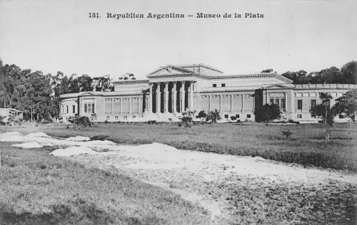 A685 Argentinien Museo de la Plata Museum Vintage Postkarte