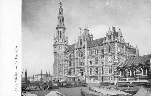 A661 Belgien Anvers Antwerpen Le Pilotage Vintage Postkarte