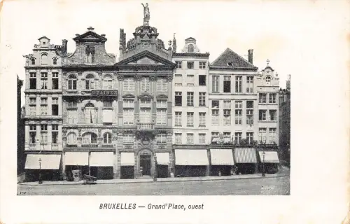 A661 Belgien Bruxelles Brüssel Grand Place Ouest Vintage Postkarte