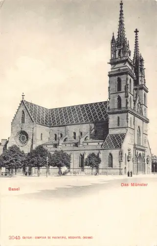 A693 Schweiz Basel Münster Dom Vintage Postkarte