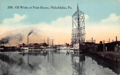 B028 US Pennsylvania Philadelphia Oil Works at Point Breeze Industriepostkarte