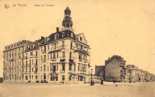 A747 Belgien 1915 La Panne Hotel de l'Ocean Vintage Postkarte