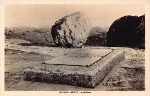 A756 Simbabwe Rhodos Grab Matopos Matobo Nationalpark Vintage Postkarte