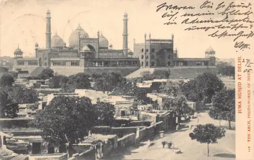 B489 Indien 1905 Juma Musjid in Delhi alte Postkarte