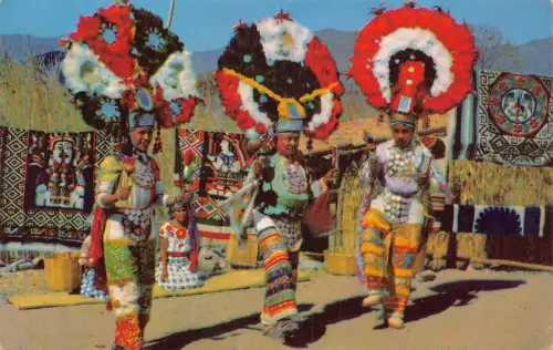 Mexiko Oaxaca Federtänzer Ureinwohner ethnische panamerikanische Fluggesellschaft Postkarte B837