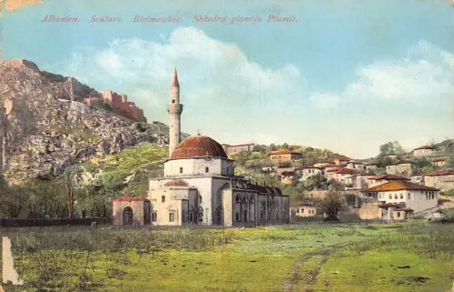 B059 Albanien Bleimoschee Moschee Skutari Shkodra Postkarte