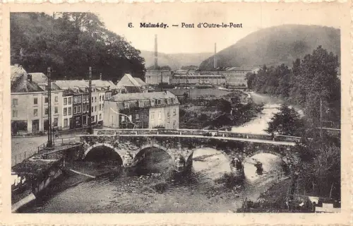 A801 Belgien Malmedy Pont d'Outre le Pont Brücke Postkarte