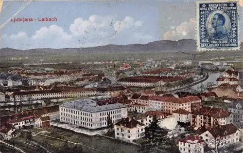 L148 Slowenien 1921 Ljubljana Laibach Vintage Postkarte