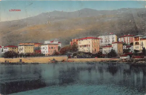 L283 Kroatien 1924 Lovrana alte Postkarte