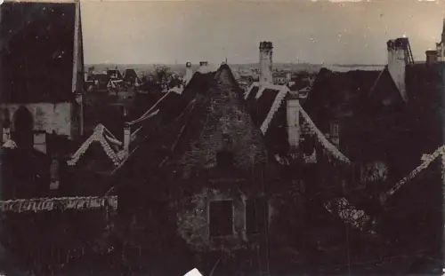 Litauen Vilnius Häuser Dach Landschaften Vintage Postkarte B870