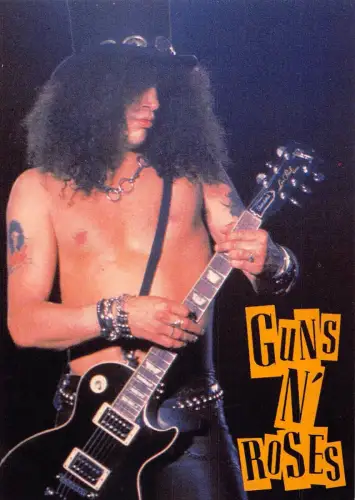L287 Musikband Rock Guns N' Roses Slash Gitarrist Postkarte