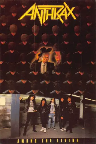 L289 Musikkapelle Metal Anthrax Among the living album Postkarte