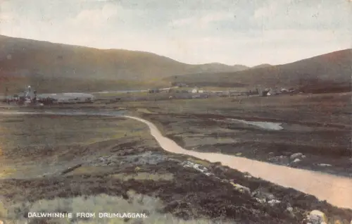 B116 Wales Dalwhinnie aus Drumlaggan Vintage Postkarte