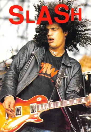 L289 Musikspieler Rock Gitarrist Slash of Guns N' Roses Postkarte